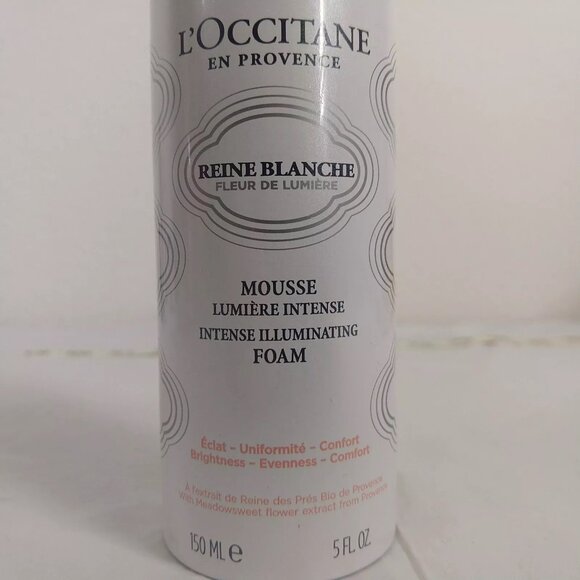 L'occitane Reine Blanche Intense Illuminating Foam 5 oz / 150 ml NEW - Picture 4 of 8